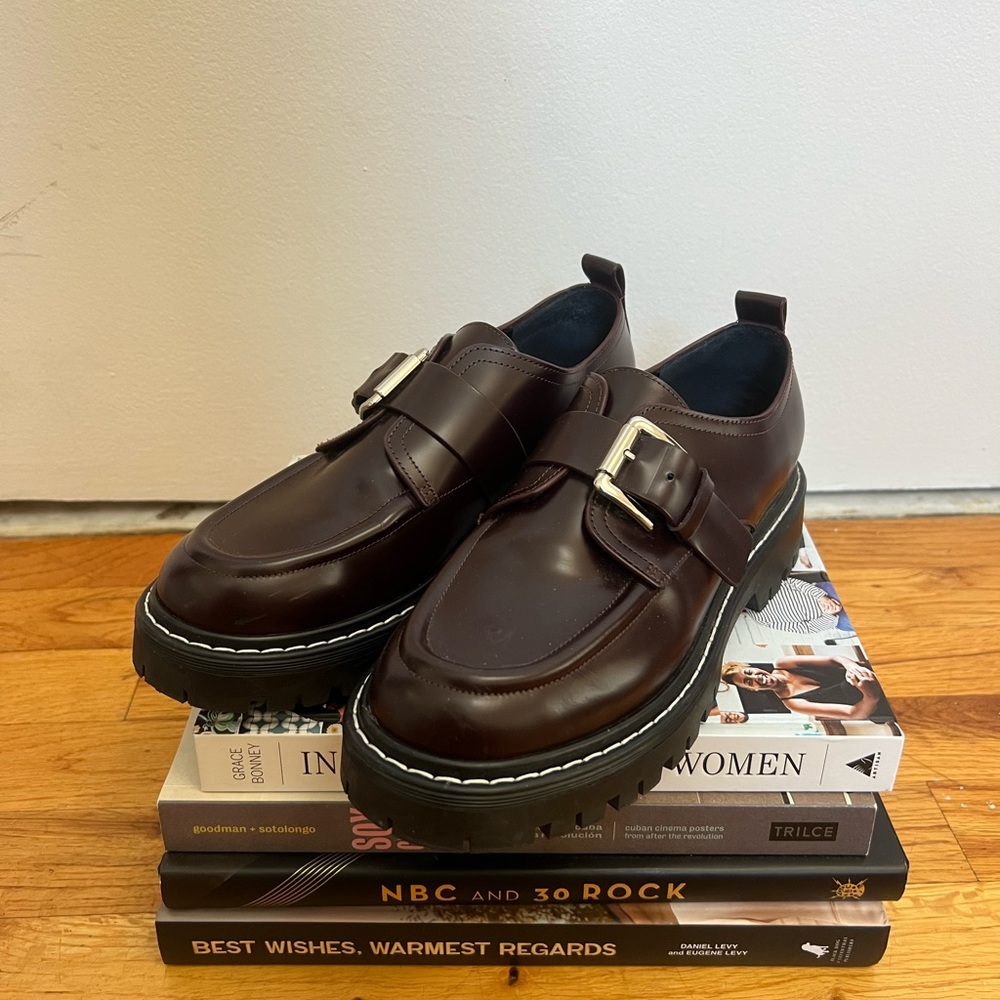 Burgundy Marc Fisher loafers